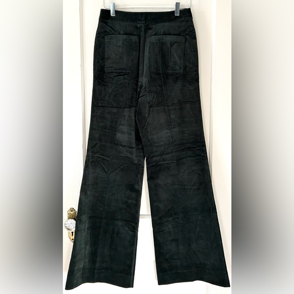 Kate Spade Modern Cord Flare Pant Deep Spruce Green 6 - Picture 5 of 8